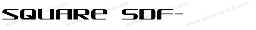 square SDF字体转换